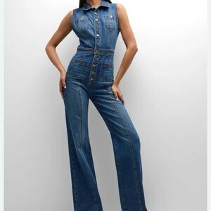 Ramy Brook Sleeveless Blue Denim Overalls